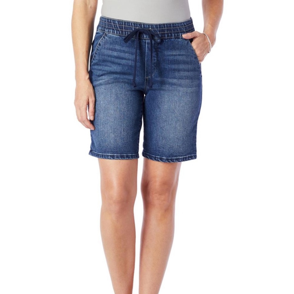 Democracy Size 22W Ab‎ Leisure Rolled Cuff Denim Shorts